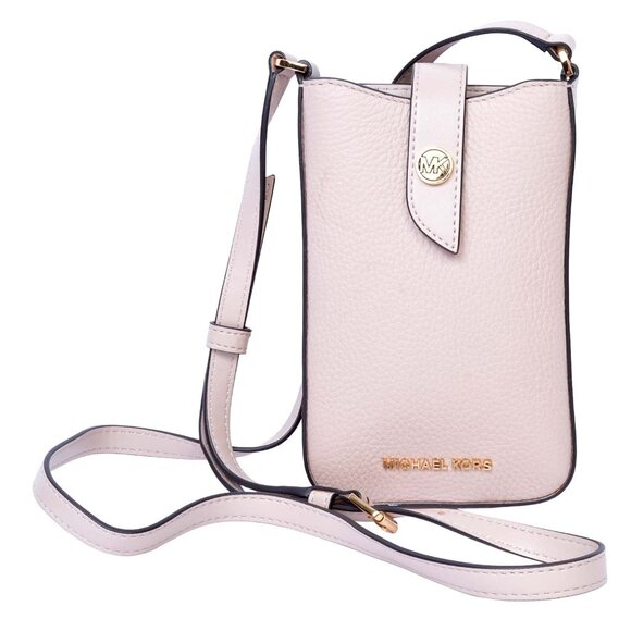 Pretty Michael Kors Pink Small Phone Crossbody with Card Slots! - Picture 1 of 13